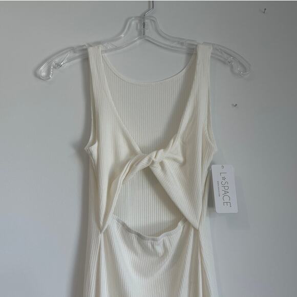 NWT L*Space Nico Ribbed Midi Dress – Cream – Women’s XS **WITH FLAWS** - Picture 5 of 10